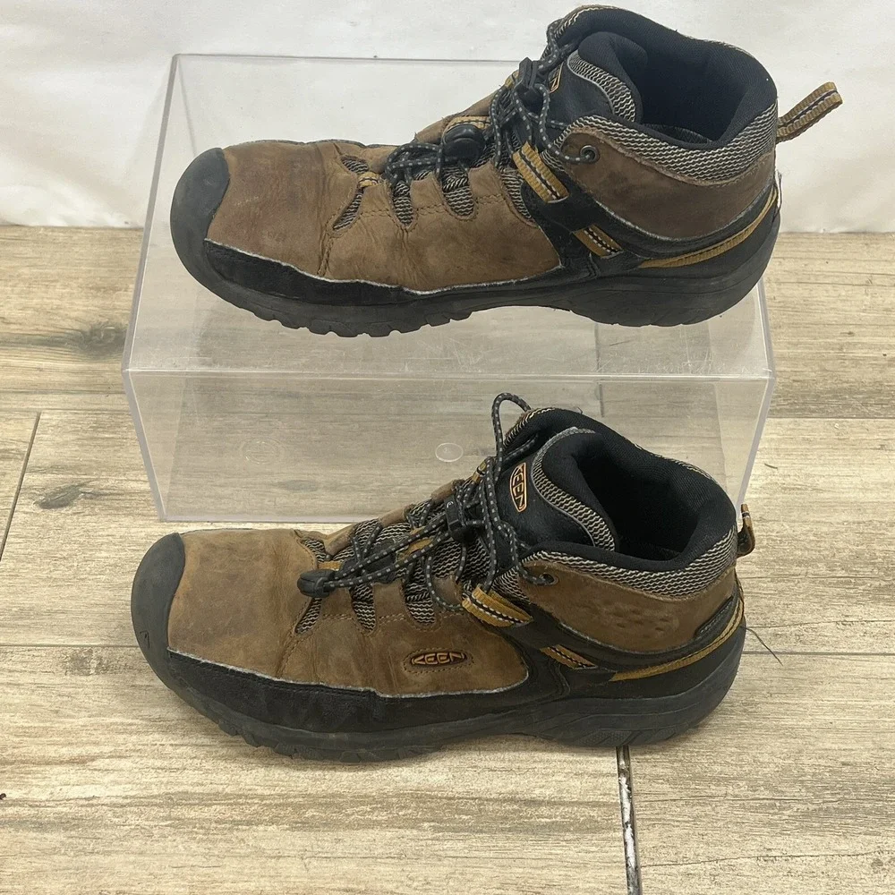 KEEN‎ Targhee Mid Waterproof Hiking BOOTS 1019834 mens 6 womans 7.5 Brown 2